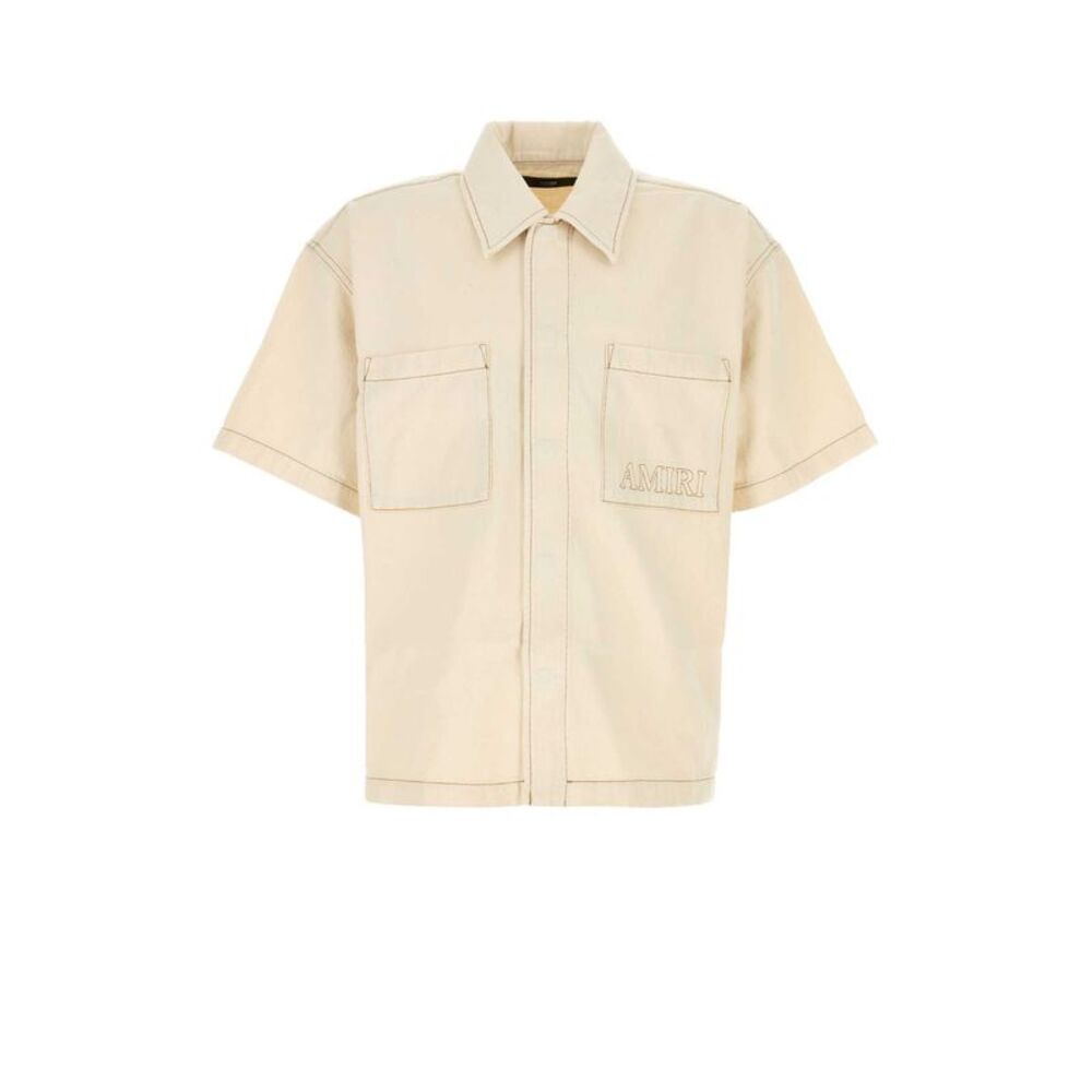 Amiri Men Ivory Denim Shirt